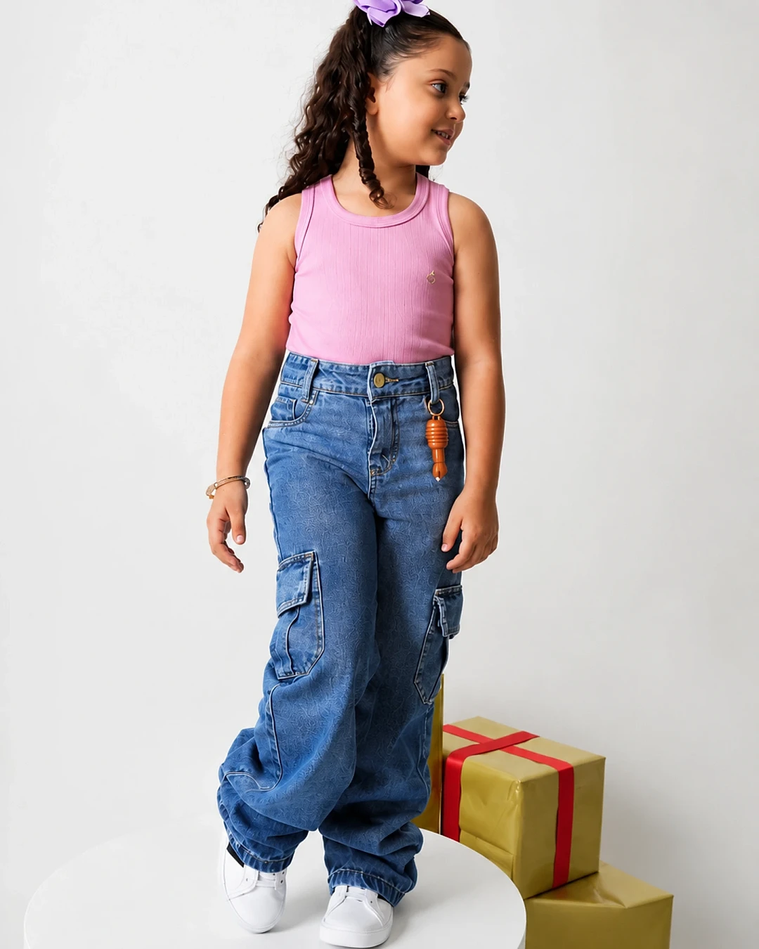 Calça Cargo Jeans