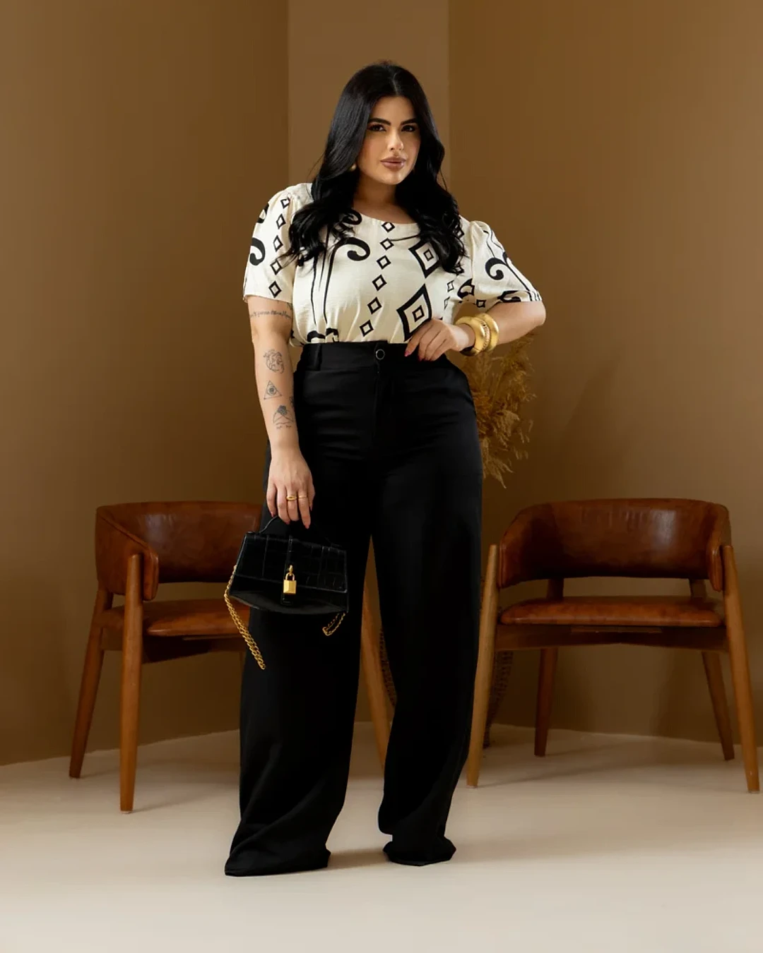 Calça Plus Pantalona Serena