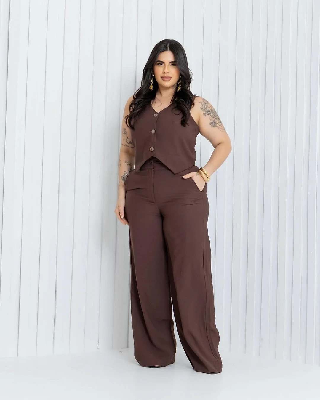 Conjunto Colete Alfaiataria